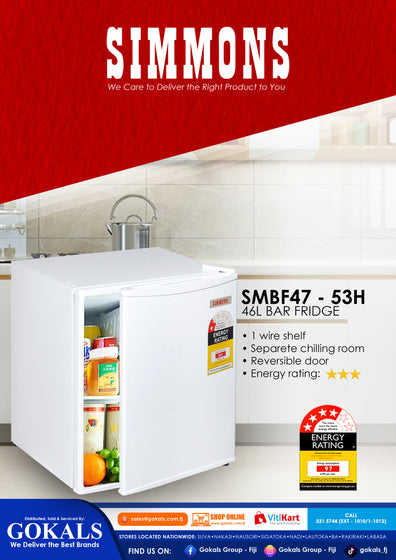 Simmons 46L Bar Fridge (SMBF47 - 53H)